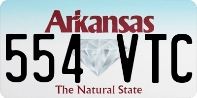 AR license plate 554VTC