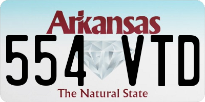 AR license plate 554VTD