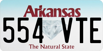 AR license plate 554VTE
