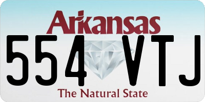 AR license plate 554VTJ