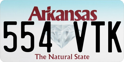 AR license plate 554VTK