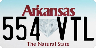 AR license plate 554VTL