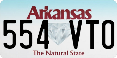 AR license plate 554VTO