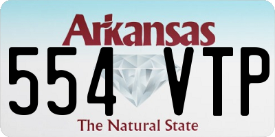AR license plate 554VTP