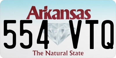 AR license plate 554VTQ