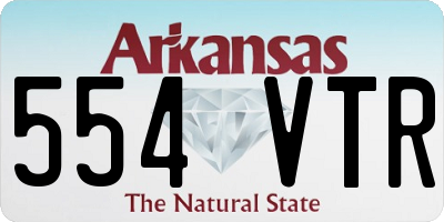 AR license plate 554VTR