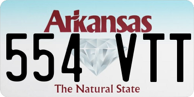 AR license plate 554VTT