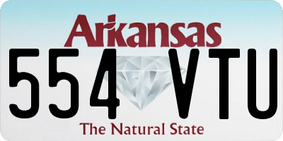 AR license plate 554VTU