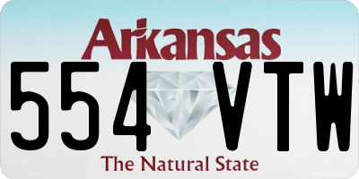 AR license plate 554VTW