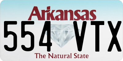 AR license plate 554VTX