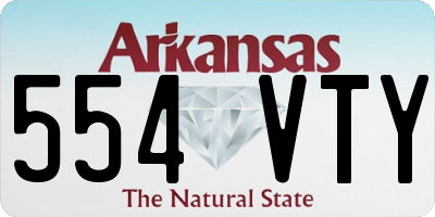 AR license plate 554VTY