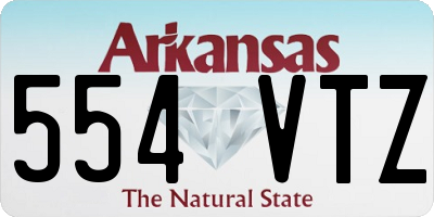 AR license plate 554VTZ