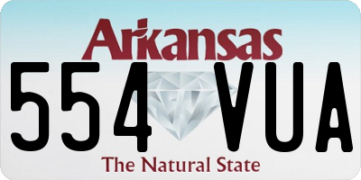 AR license plate 554VUA