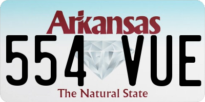 AR license plate 554VUE