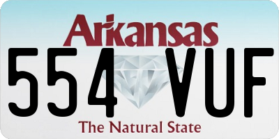AR license plate 554VUF