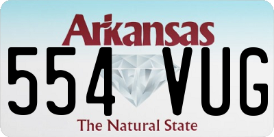 AR license plate 554VUG