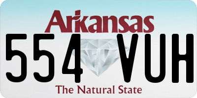 AR license plate 554VUH