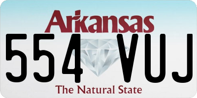 AR license plate 554VUJ