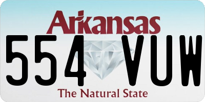 AR license plate 554VUW