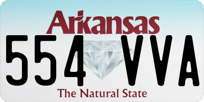 AR license plate 554VVA