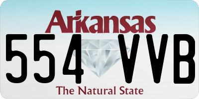 AR license plate 554VVB