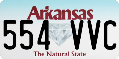 AR license plate 554VVC