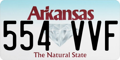 AR license plate 554VVF