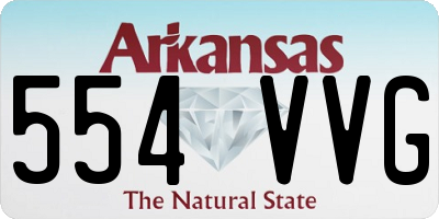 AR license plate 554VVG