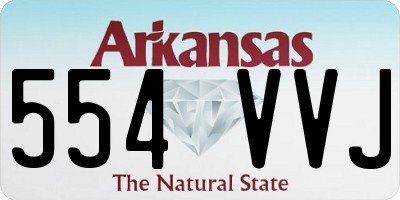 AR license plate 554VVJ