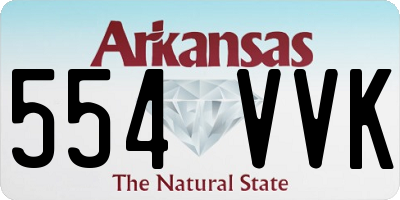 AR license plate 554VVK