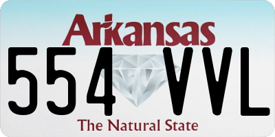 AR license plate 554VVL