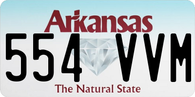 AR license plate 554VVM