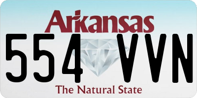 AR license plate 554VVN