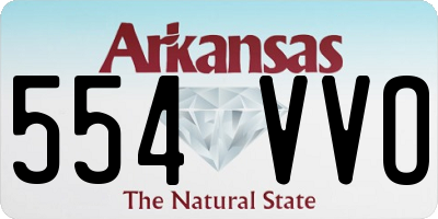 AR license plate 554VVO