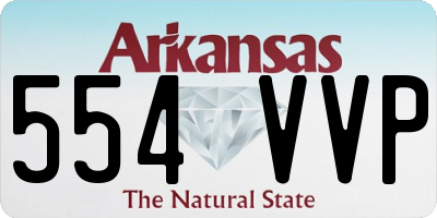 AR license plate 554VVP