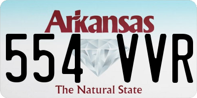 AR license plate 554VVR