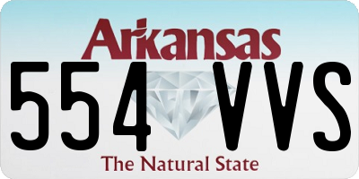 AR license plate 554VVS
