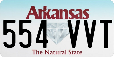 AR license plate 554VVT