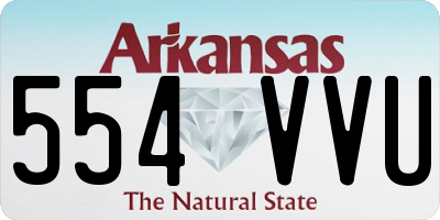 AR license plate 554VVU