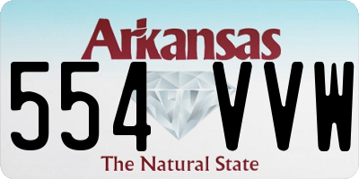 AR license plate 554VVW