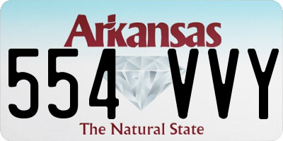 AR license plate 554VVY