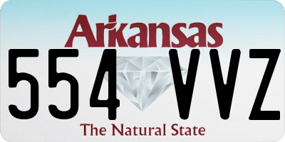 AR license plate 554VVZ