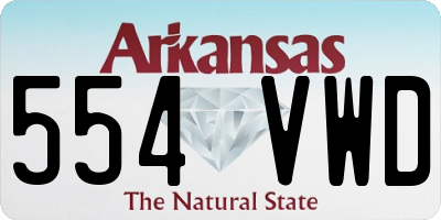 AR license plate 554VWD