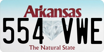 AR license plate 554VWE