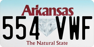 AR license plate 554VWF