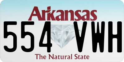 AR license plate 554VWH