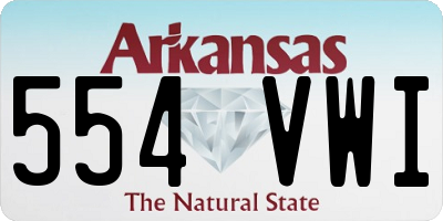 AR license plate 554VWI