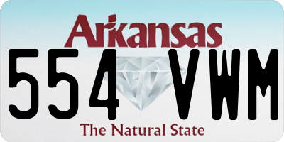 AR license plate 554VWM