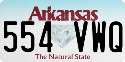 AR license plate 554VWQ