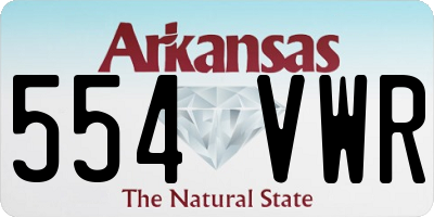 AR license plate 554VWR